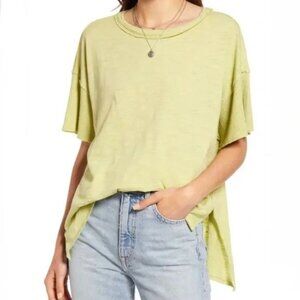 Free People We the Free Peace It Up Short Sleeve Oversized Tee Size Small